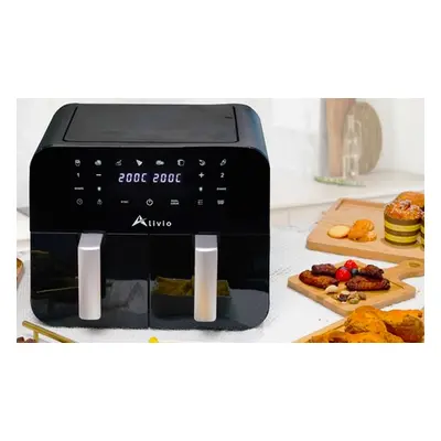 Alivio Dual Air Fryer with Smart Touch Control and 9L Capacity with Two Drawers