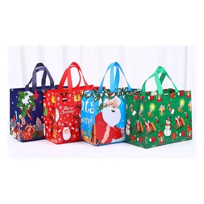 Christmas-Themed Non-Woven Bags, 16 Bags