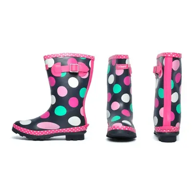 Cotswold Dotty Waterproof Wellington Junior Girls Boots, UK 3