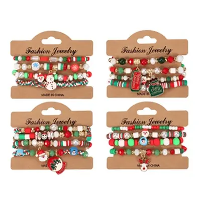 Christmas Bracelet Stud Earrings Set, Earrings Set,Style 3