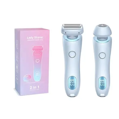 2-in-1 Electric Shaver for Women, Blue