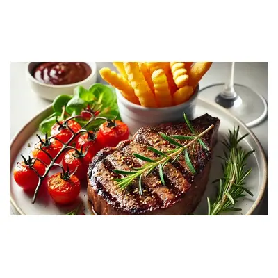 For Two, 6oz Sirloin Steak With Fries and Your Choice of Drink