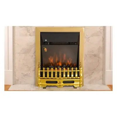 820-042 HOMCOM LED Electric Fireplace 2000W - Gold