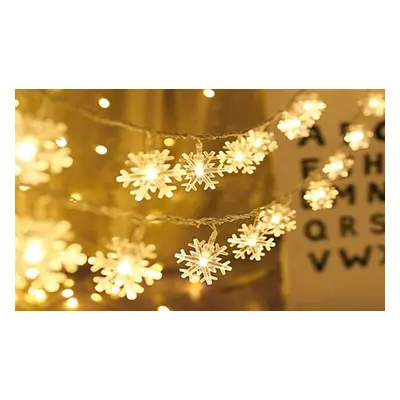 One or Two Pack Snowflake Fairy Lights, 3m,One