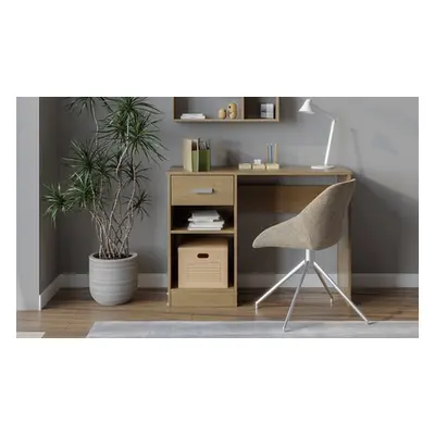 Office Desk with One Drawer, White