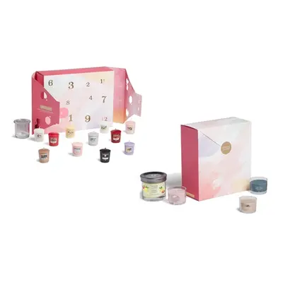 Yankee Candle Gift Set ,12 Scented Filled Candles & Holder & 3 Scented Filled Candles & 1 Tumble