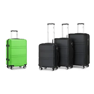 Hard Shell Suitcases with Swivel wheels and TSA Lock, Apple Green,28-Inch,One