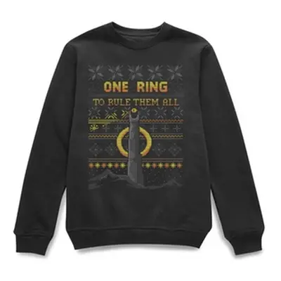 Official Licensed The Lord Of The Rings One Ring Christmas Jumper, M