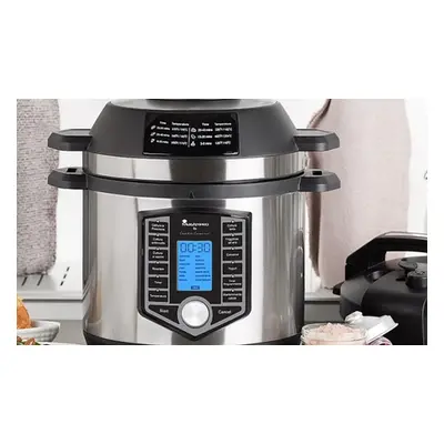 12-in-1 MasterPro Stainless Steel Multi-Cooker Air Fryer with 1500W Power and 6-Litre Capacity