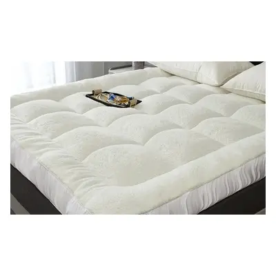 Reversible All-Season Teddy Mattress Topper, Super King