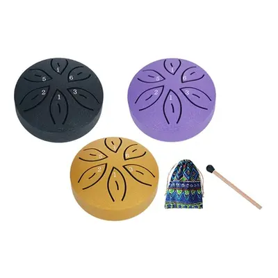 Steel Tongue Drum with Storage Bag, Black