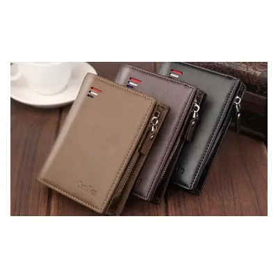 CarrKen RFID Wallet, Black and Brown,Two