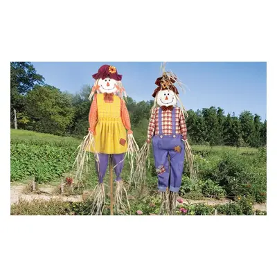 6ft Garden Scarecrow Twin Pack