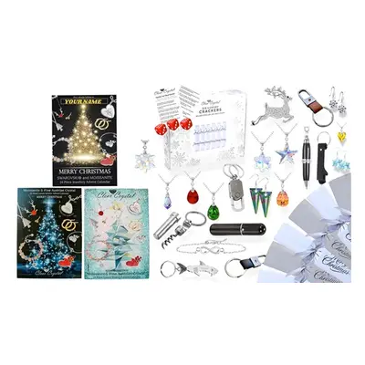 Christmas Crackers and Jewellery Advents Bundle Deal,6 Crackers,One Calendar in Teal