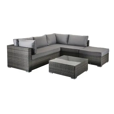 Rattan Effect Bridgetown Corner Sofa Set, Bridgetown corner sofa with furniture cover