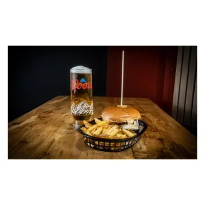 For Two, Burger & Chips with a Drink