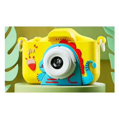 Dinosaur Kids Camera with 64GB Memory Card, Yellow