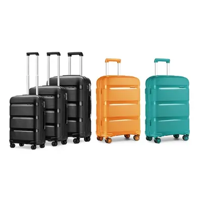 Kono Hard Shell Suitcase Hand Luggage, K2092L 14 Inch Suitcase,Blue Green,One