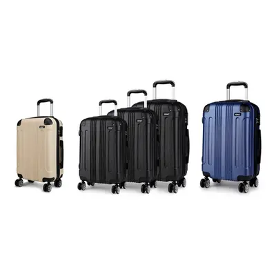 Luggage Suitcases, Grey (S+M+L),Three-Piece Set