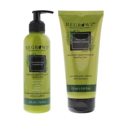 Pack of Two Regrowz Thickening Shampoo and Volume Conditioner, Regrowz Thickening Shampoo 225ml