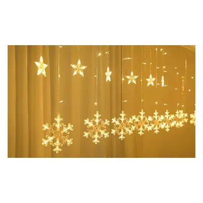 Star String LED Lights 3m, Star Light String Stars with Snowflakes