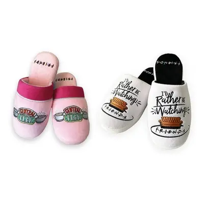 Friends Theme Women'sSlippers, Central Perk Pink,One