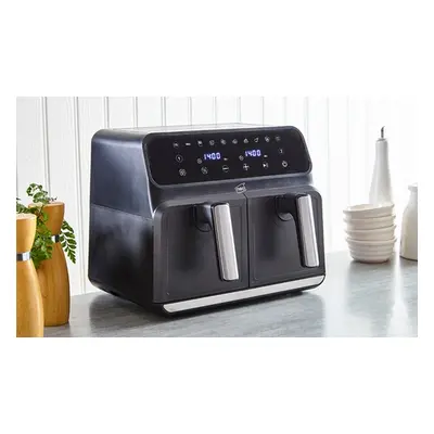 Neo Electric Digital Air Fryer, 8.5L Digital Air Fryer with Dual Drawer and Glass Window