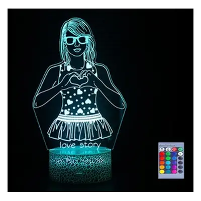 Taylor Swift Inspired 3D Acrylic LED Night Light, Style 3