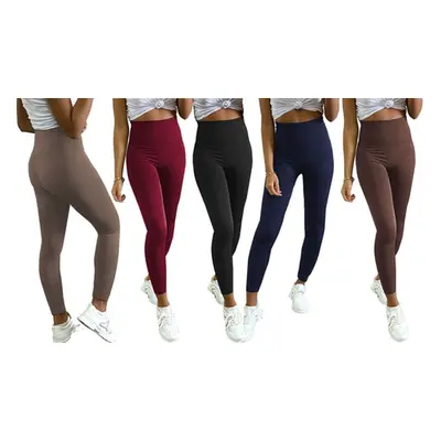 Thermal Fleece Leggings, Mocha,S-M