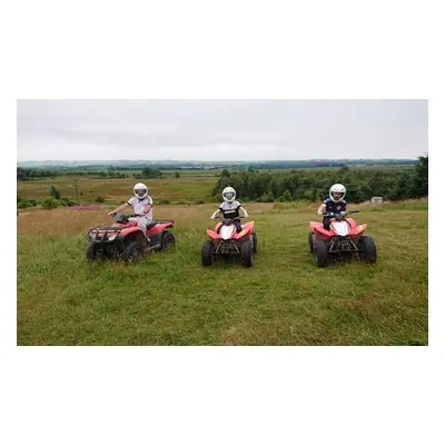 Kids Quad Biking, One Adult and One Kid