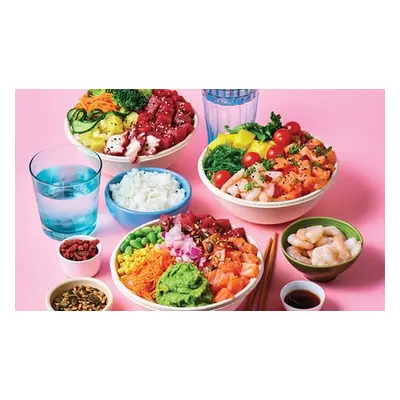 For Four, Choice of Poke Bowl and Drink or Miso Soup