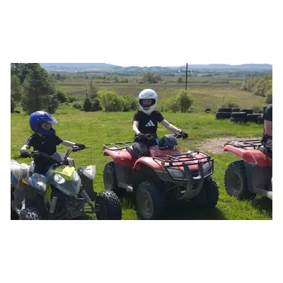 Junior Quad Biking, Two Adults and One Junior