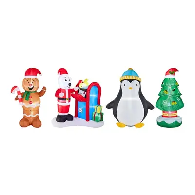 Christmas Inflatable Collections, 160cm Santa Penguin Snowman