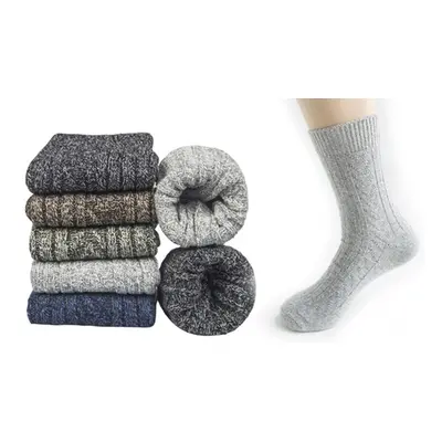 Unisex Warm Knitted Socks, Three