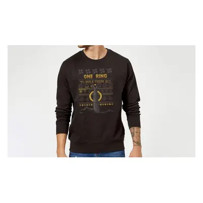 The Lord Of The Rings One Ring Christmas Sweater in Size XLBlack