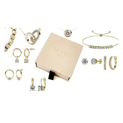 MyCharms Crystal Jewel Set, Gold,Five-Jewels