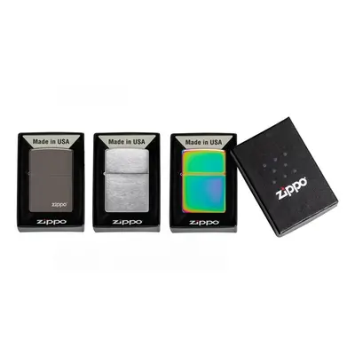 Zippo Windproof Lighters, Zippo Slim Brushed Chrome Windproof Lighter