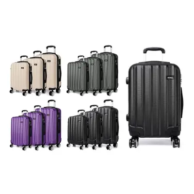 Kono Luggage Selection, Black,Three-Piece Set