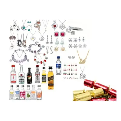 Swarovski® Elements Jewellery Crackers with Alcohol, 6 Crackers