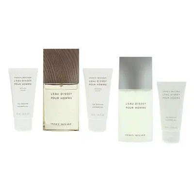 Issey Miyake Pour Homme Set,Issey Miyake L eau D issey Pour Homme Vétiver Gift Set,Two-Pack