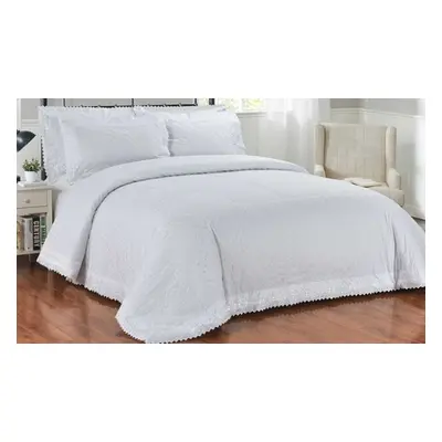 Richmond Embroidered Lace Duvet Set, Double ,Ivory