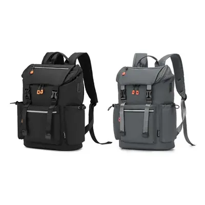 Backpack with USB Charging and Dedicated Laptop Sleeve, Black