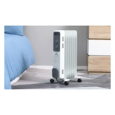 HomCom Radiator Heater with Adjustable Temperature, Model 1