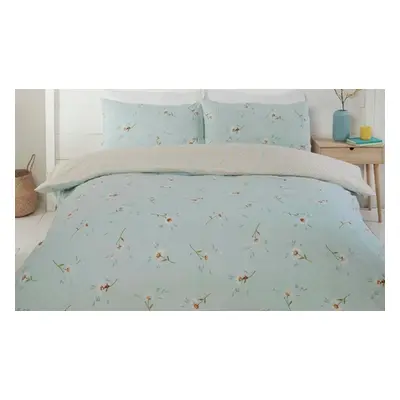 Easy Care Daisy Reversible Design Duvet Set, Double