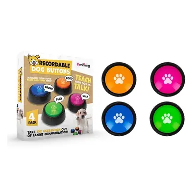 Set of 4 Recordable Dog Buttons