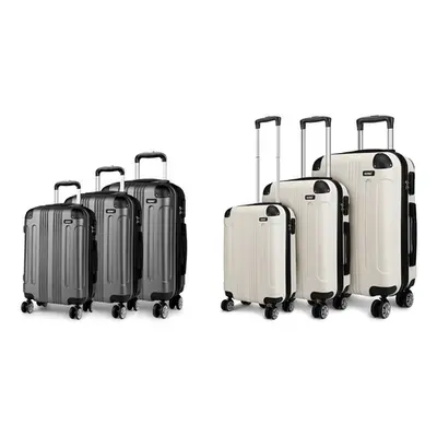 Kono Corner Detail Suitcases, Grey,19inch,One