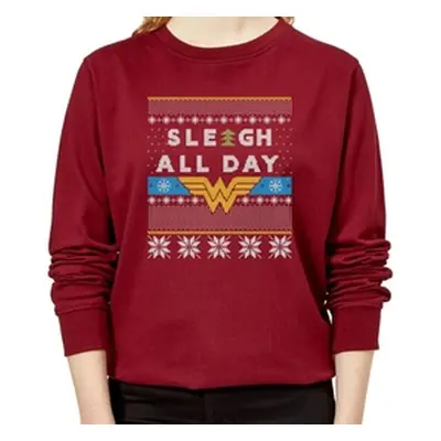 Zavvi Wonder Woman Sleigh All Day Women'sChristmas Jumper, M