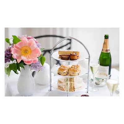 Sparkling afternoon tea for two people