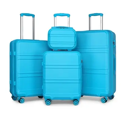 Indulge in Style with This Robin s Egg Blue ABS Luggage Set, 28 Inch