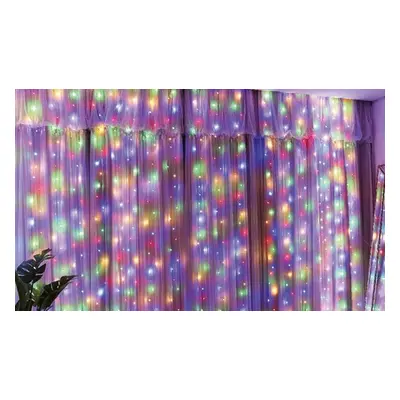 LED Curtain Lights USB Powered with Adjustable Strings, Multi colour Light